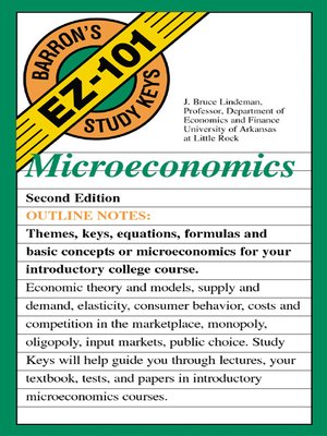 cover image of E-Z 101 Microeconomics